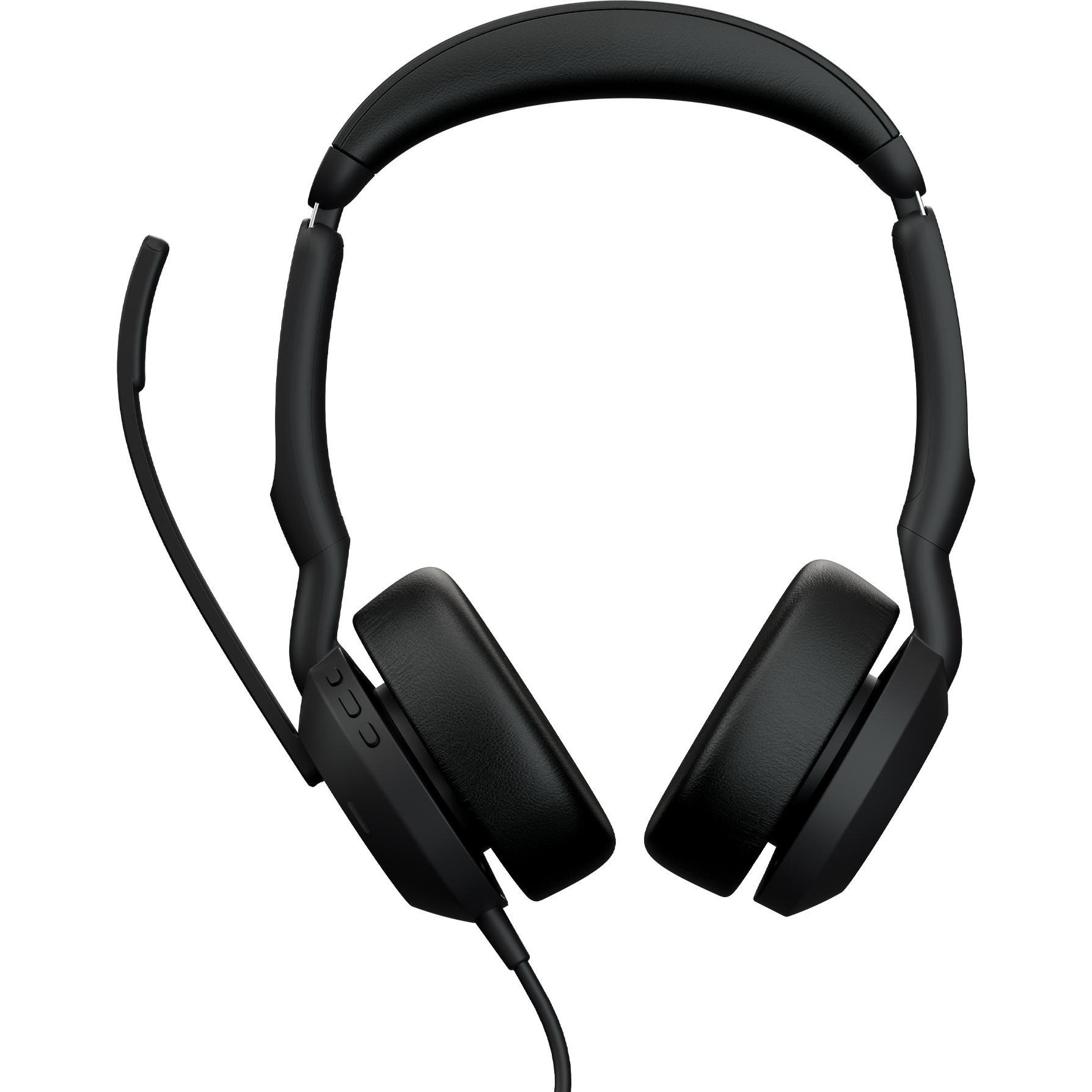 Jabra Evolve2 50 MS (Cablato, USB-C), Cuffie da ufficio, Nero