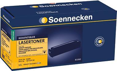 Actual product image Soennecken Toner 81080 like HP CE320A 128A black - toner unit (FC)