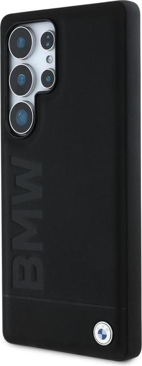 Immagine prodotto BMW Leather Big Wordmark Case for Samsung Galaxy S25 Ultra - Black (Samsung Galaxy S25 Ultra)
