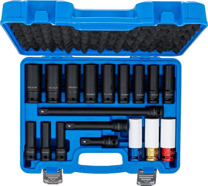 Immagine prodotto BGS Chiave per prese elettriche e inserti per chiavi elettriche (19 mm, 12 mm, 24 mm, 14 mm, 22 mm, 16 mm, 23 mm, 10 mm, 21 mm, 18 mm, 17 mm, 11 mm, 15 mm, 13 mm, 20 mm)