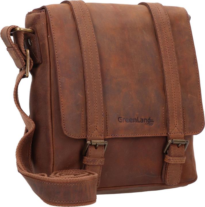 Immagine prodotto Greenland Nature Montenegro borsa a tracolla RFID in pelle 23 cm