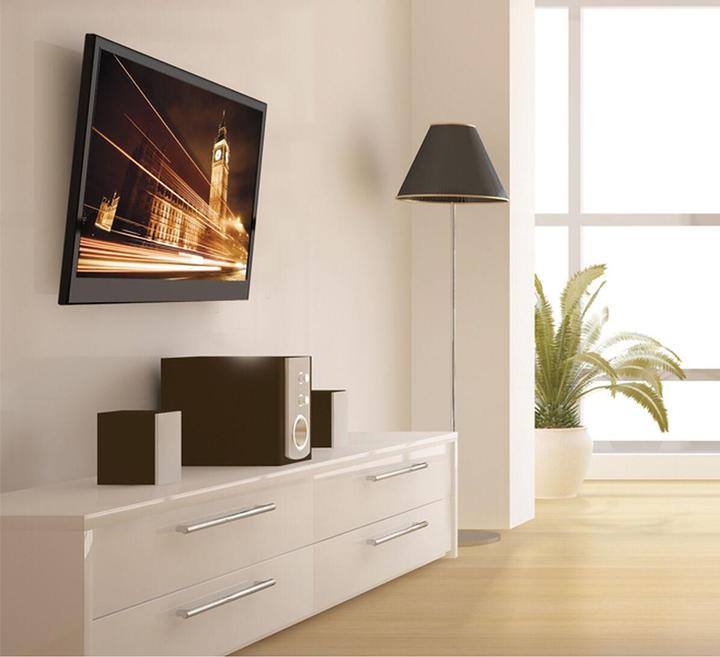 Produktbild b-tech BT7523 - Befestigungskit (Kippbare Wandhalterung) für Flachbildschirm - Piano Bl (Wand, 47", 25 kg)
