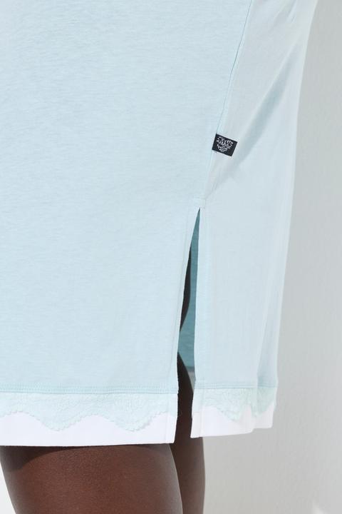 Produktbild Ulla Popken Nachthemd, Spitze, oversized, Rundhals, Langarm (62)
