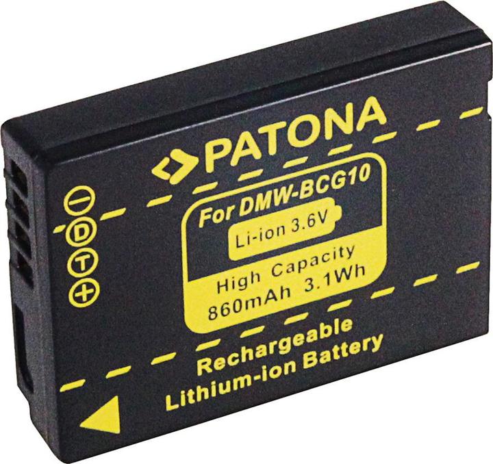 Actual product image Patona Battery for Panasonic DMW-BCG10E (Camera battery)