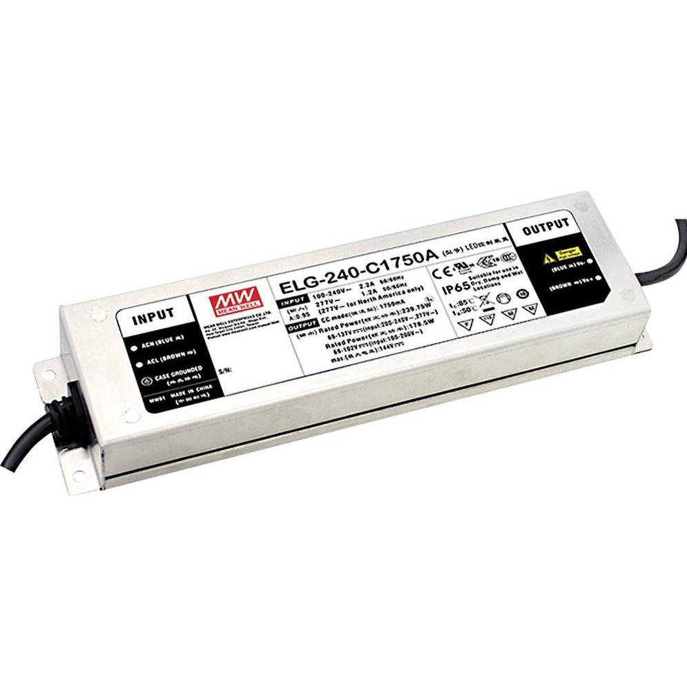 MeanWell, Zubehör Beleuchtung, Mean Well ELG-240-C2100DA-3Y LED-Treiber Konstantstrom 241.5 W 2100 mA 57 - 115