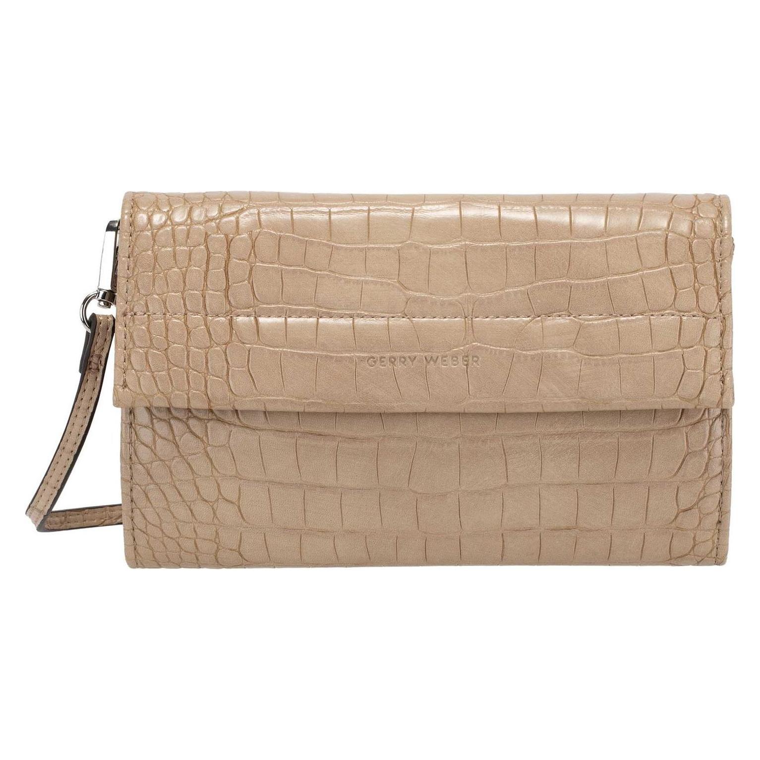 Gerry Weber, Damen, Handtasche, Festive Croco Clutch, Beige