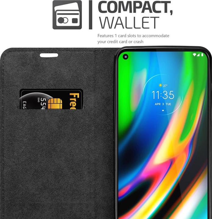 Productafbeelding Cadorabo Boek Onzichtbare Magneethoes (Motorola Moto G9 Plus)