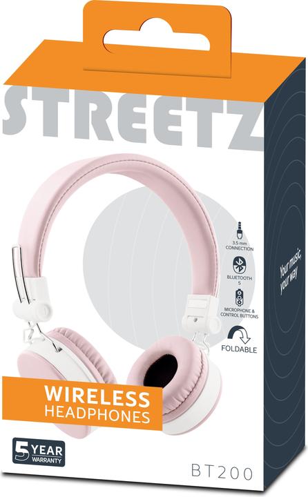 Actual product image Streetz BT200 (No noise cancellation, 22 h, Wireless, Cable)