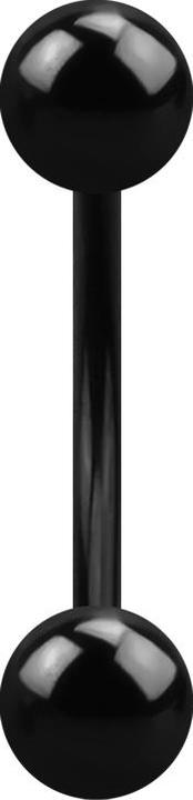 Immagine prodotto Star Piercing Micro Banana nero con due palline (senza ottone, Acciaio chirurgico 316L)