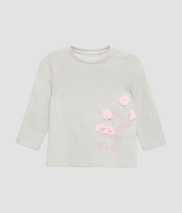 Produktbild S.Oliver T-Shirt Langarmshirt mit Blume- und Glitzerapplikation (86)