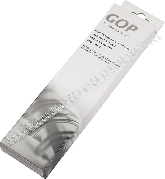 GOP Drahtkamm-Bindeelemente 3:1 A4