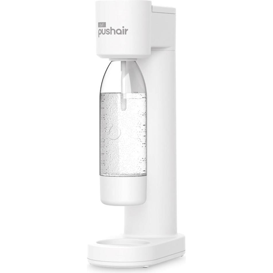 Dafi PUSHAIR Wassersauger weiss Siphon + CO2-Patrone + 0 7 Flasche, Wassersprudler, Weiss