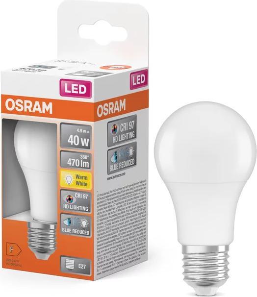 Produktbild Osram LED Classic Lamps Frosted (E27, 4.90 W, 470 lm, 6 x, F)
