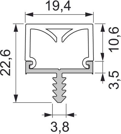 Produktbild L&S LED Aufbauprofile Lagos I