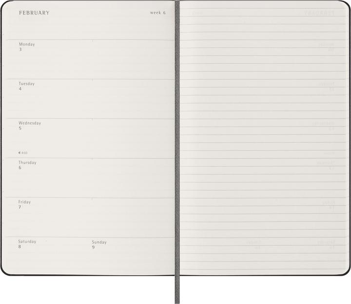 Actual product image Moleskine Notebook (A5, 1 week / 1 page)