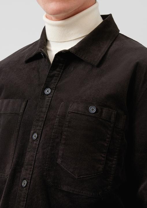 Image du produit S.Oliver Hemd Regular Fit: Feincord-Overshirt mit Brusttaschen und Label-Detail (M)
