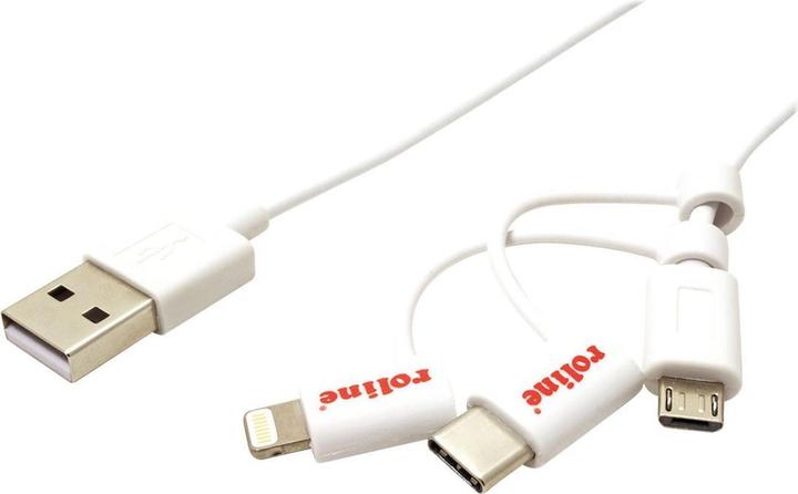 Produktbild Roline USB 2.0 Sync- & Ladekabel Typ A - Typ C (1 m, USB 2.0)