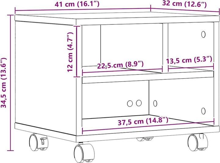 Produktbild vidaXL Druckerständer