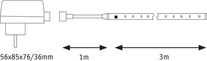Actual product image Paulmann SimpLED Outdoor LED Stripe Set (Multicoloured, 300 cm, Outdoor)