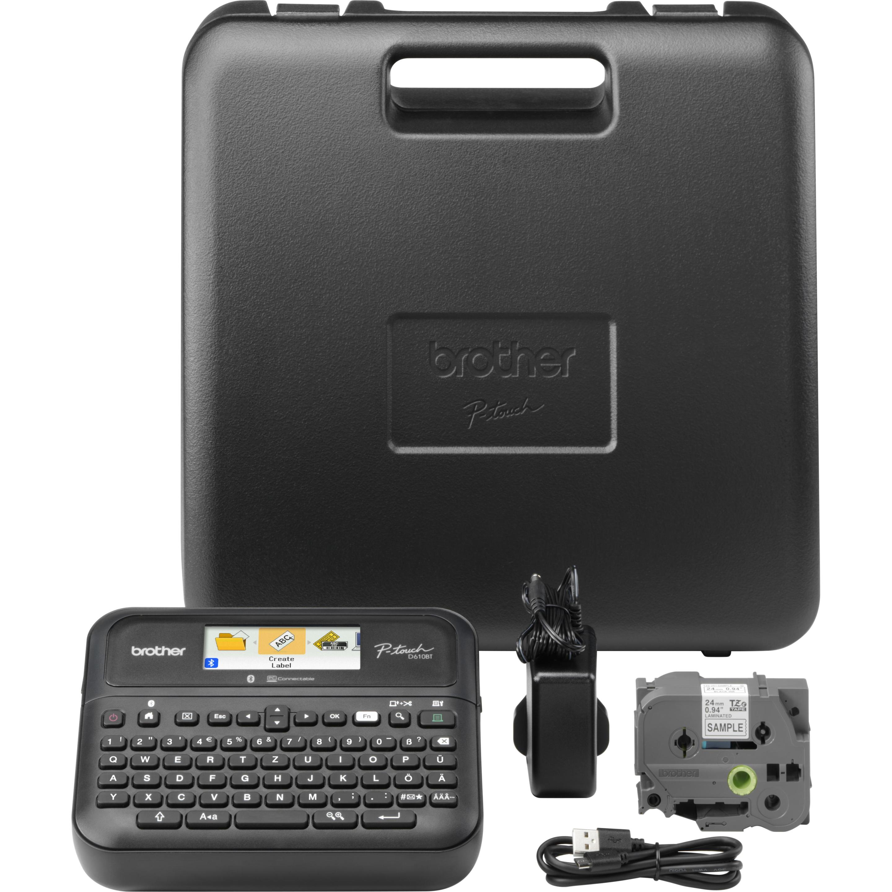 Thumbnail - Brother P-touch D610BTVP, Beschriftungsgerät, Schwarz