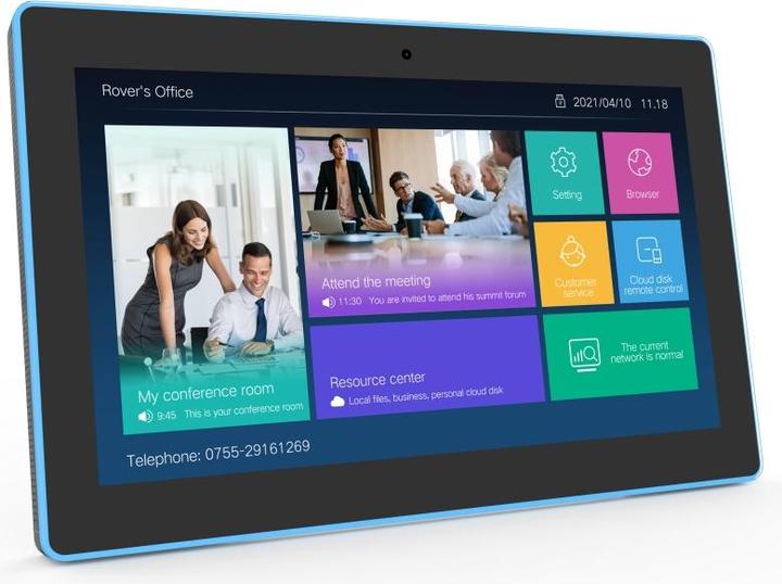 Image du produit Allnet Salle de réunion RGB LED Tablet 15 pouces RK3399 Android 10 et NFC/RFID noir (15", 16 Go, Noir)