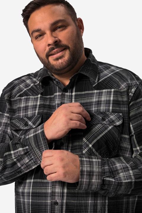 Immagine prodotto John F. Gee Karohemd, Langarm, Kentkragen, Modern Fit (4XL)