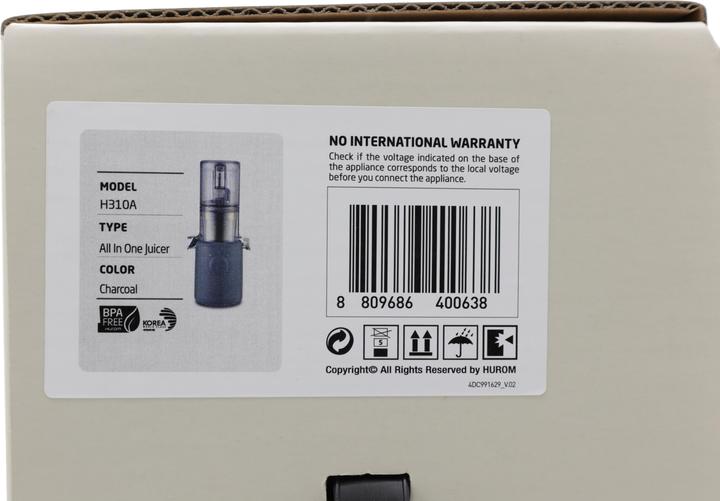 Actual product image Hurom Slow Juicer H310A