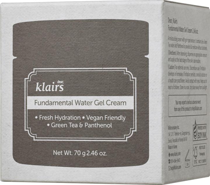 Immagine prodotto Klairs Crema d'acqua fondamentale (70 ml, Crema 24h)
