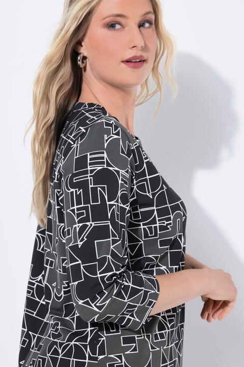 Produktbild Ulla Popken Shirt, grafischer Druck, Rundhals, 3/4-Arm (62)