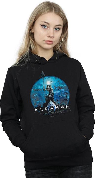 Produktbild Aquaman Circle Poster Kapuzenpullover (XL)