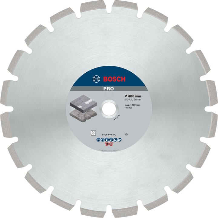 Produktbild Bosch Professional Zubehör PRO Asphalt Diamanttrennscheibe, 400 x 20/25,4 mm
