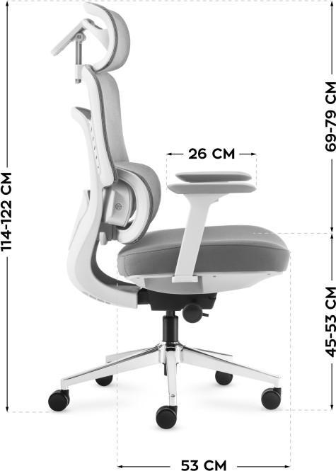 Actual product image Mark Adler Bürostuhl mit Massage Visioner 6.1 Grau