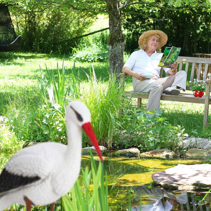 Produktbild Relaxdays Gartenfigur Storch