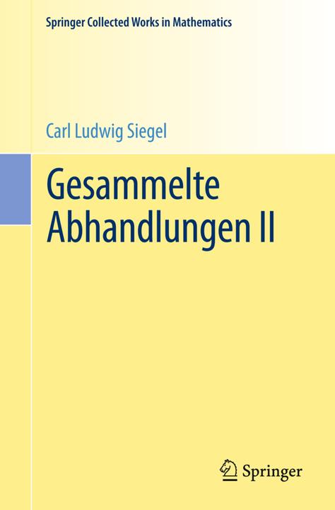 Produktbild Gesammelte Abhandlungen II (Carl Ludwig Siegel, 2015)