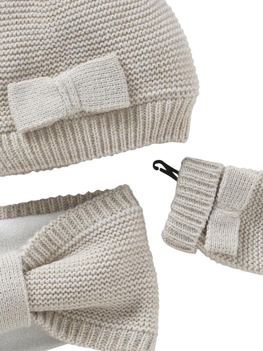 Immagine prodotto Vertbaudet Set da bambina: cappello, sciarpa rotonda e muffole (98, 86)