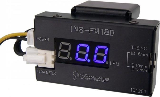 Actual product image Koolance Flow sensor INS-FM18D G1/4 with display