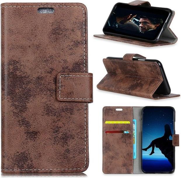 Produktbild MU Style Vintage Leder Bookcover Series (Xiaomi Redmi 6)