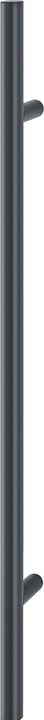 Actual product image Hoppe Bar handle E5011 -1000/700, stainless steel black matt, design: straight (Door handle)