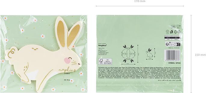Actual product image Partydeco Napkins (20 pcs., 14 x 32 cm)