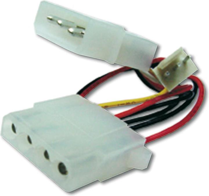 Produktbild Digitus ASSMANN Internes Stromkabel 0,30m IDE - IDE + 3pin L³fterstecker (30 cm)