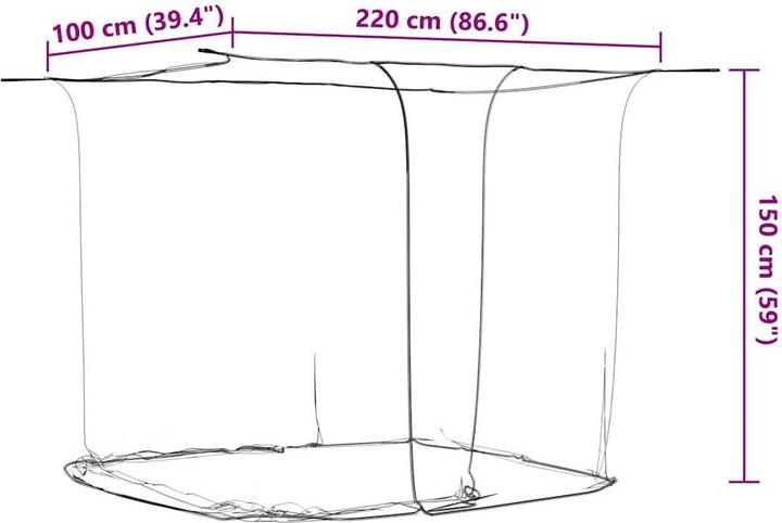 Produktbild vidaXL Moskitonetz (100 x 150 cm)