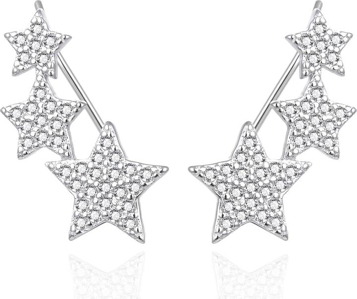 Immagine prodotto Agato - Long silver earrings Stars AGT-E084VW (Argento)