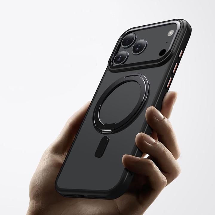 Produktbild Tech-Protect MagRing MagSafe Hülle für iPhone 17 Pro - Mattschwarz (Apple iPhone 17 Pro)