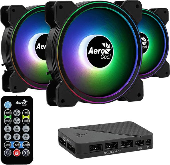 Produktbild AeroCool Saturn 12F ARGB Pro Hauptplatine Ventilator (120 mm, 3 x)
