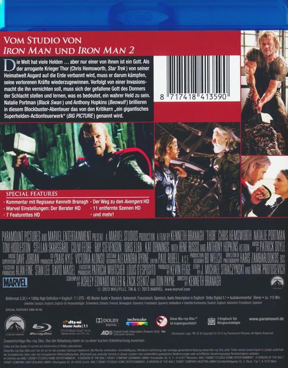 Image du produit Thor (Blu-ray, 2011, Allemand, Espagnol, Français, Italien, Anglais)