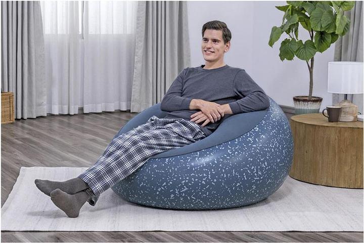 Immagine prodotto Bestway Aufblasbarer Sessel Inflate Blau, 112 x 112 cm