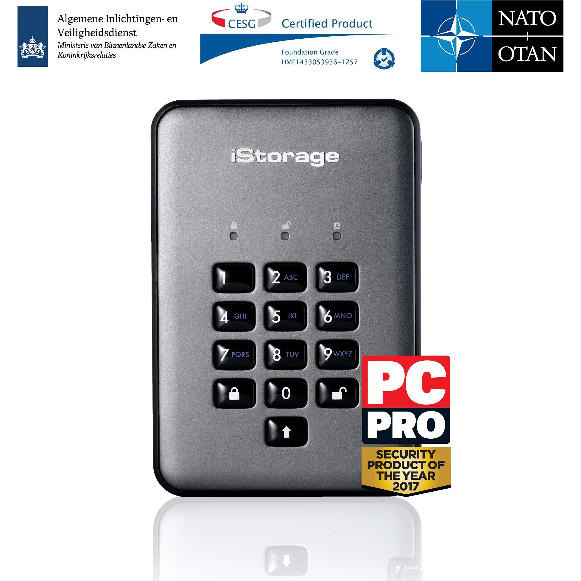 iStorage diskAshur Pro2 SSD 16TB FIPS (16000 GB), Externe SSD