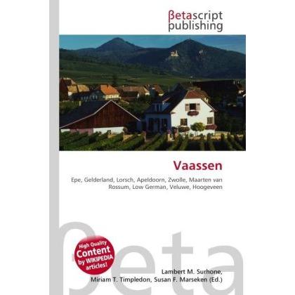 Thumbnail - Vaassen, Ratgeber von Lambert M. Surhone, Miriam T. Timpledon, Susan F. Marseken