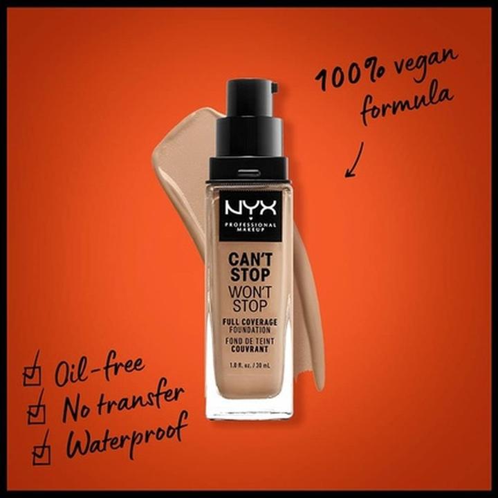Actual product image NYX Professional Make-Up Can't Stop Won't Stop (12 Classic Tan)