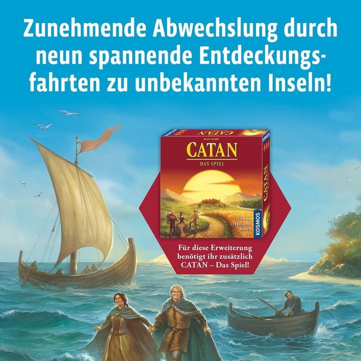 Produktbild Kosmos Catan- Erweiterung - Seefahrer (Deutsch, 3 - 4 Spieler)